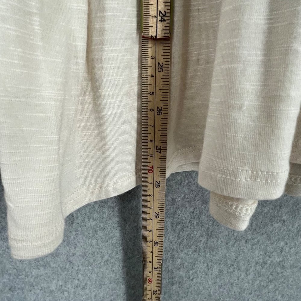Torrid Babydoll V-Neck Embroidered Long Sleeve Top Size M Cream Boho Flowy NEW - Picture 9 of 11
